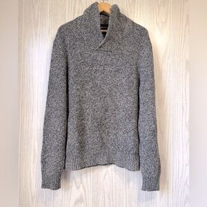 American Eagle Mens Sweater Athletic Fit Shawl Collar Cotton Wool Blend Size L